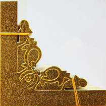 (special price) cardboard corner flower carved cardboard corner flower golden butterfly cross embroidered framed flowers 13 * 13cm