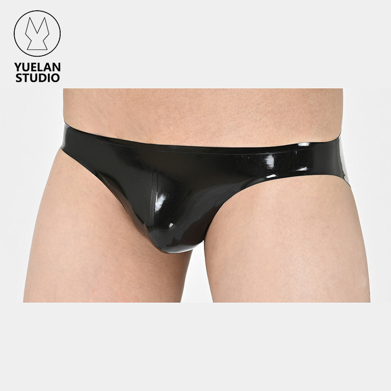 Yuelan studio natural latex briefs sexy panties imported high-grade material close to the body and comfortable