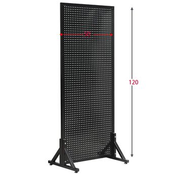 Floor-standing hole plate shelf accessories display rack multi-functional movable push and pull accessories hanger tool storage rack