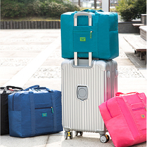Waterproof foldable luggage Trolley bag Short trip portable handle trolley bag Travel clothing storage bag