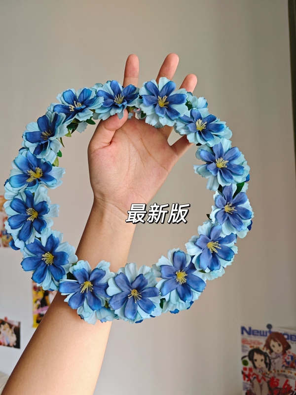 Sinmier Wreath, the Wreath Used in the Burial of Fulilian, Cos Wreath Props, Sinmier Azure Moon Wreath, Fulilian Blue in Stock