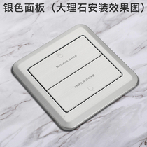 Full copper waterproof ground socket stainless steel ground plugging double door home living room universal floor black grey ground five holes