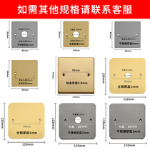 Ground Inserts Accessories 120 Type Full Copper Waterproof Cover Plate 86 Type Ground Socket Universal Stainless Steel Floor Temporary Dust Cap