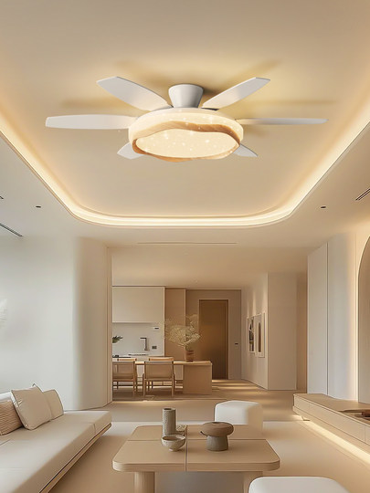 风扇灯吊扇灯客厅餐厅卧室静音智能家用电扇灯中山灯具2026年新款