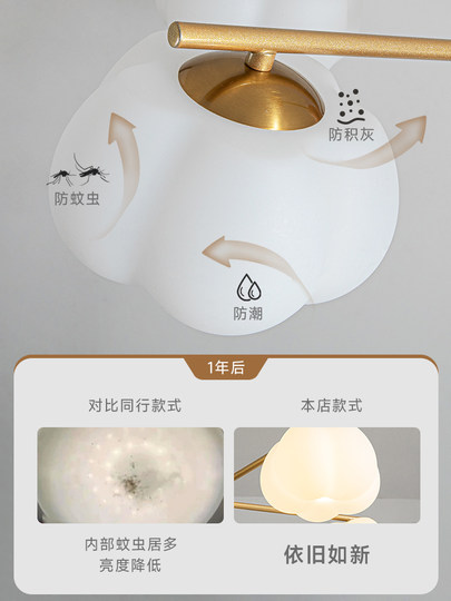 Living Room Main Light Chandelier Cream Wood Style Lighting 2026 New Japanese Style Bedroom Dining Room Persimmon Cotton Lamp