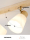 Wooden Style Led Ceiling Light, Surface-Mounted Wall Light for Home, Living Room Background Wall, Cloakroom, Guangdong Zhongshan Lighting Fixtures