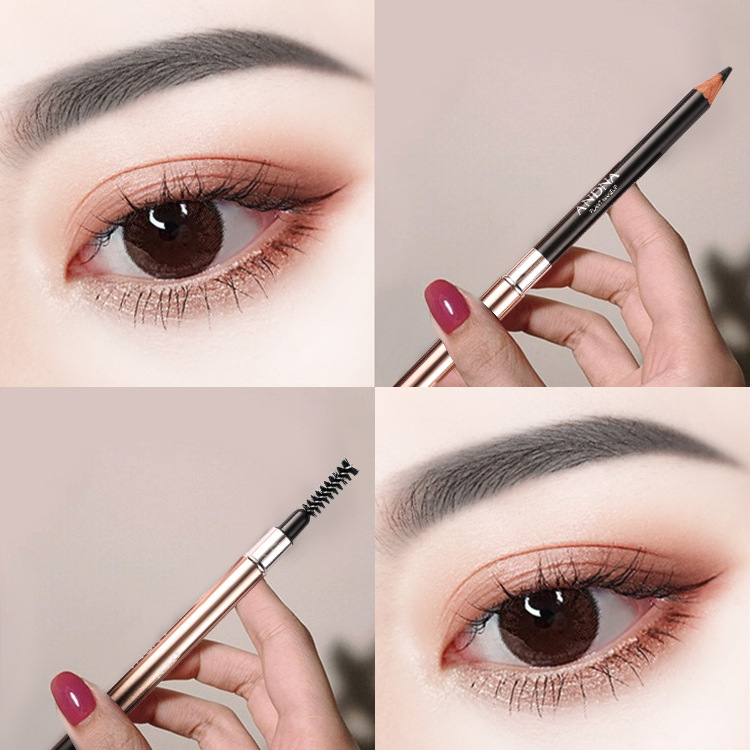 Han Xiangyu ANDNA thin eyebrow pencil black brown durable waterproof non-marking non-blooming women