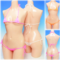 Private Bookings Monolayer Bump Racing High Girl Gold Ring Mini Low Waist Half Hip Two Wear Briefs Bikini Swimsuit