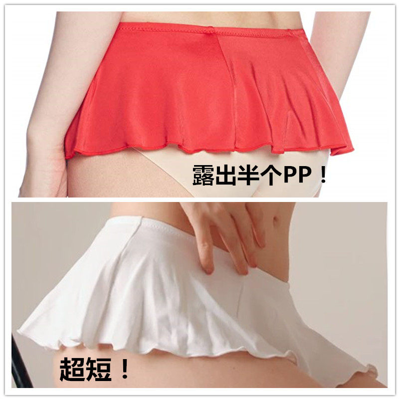 Old customers can customize 100 lap cute elastic mini short dress A word revealing lotus leaf side pet racing high girl