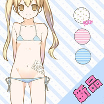 (Old Customer Customizable) Syracuse Girl Ultrafine Striped Lacing Cute Bikini Strawberry Half Hip Or Full Hip