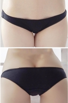 Old customers can customize the tight-fitting meat one-piece High girl full hip exposed groove wave hip-lifting underwear