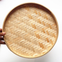 Kindergarten corridor indoor bamboo rice sieve air hanging decoration DIY Duy dustpan art painting creative pendant ring creation wall decoration