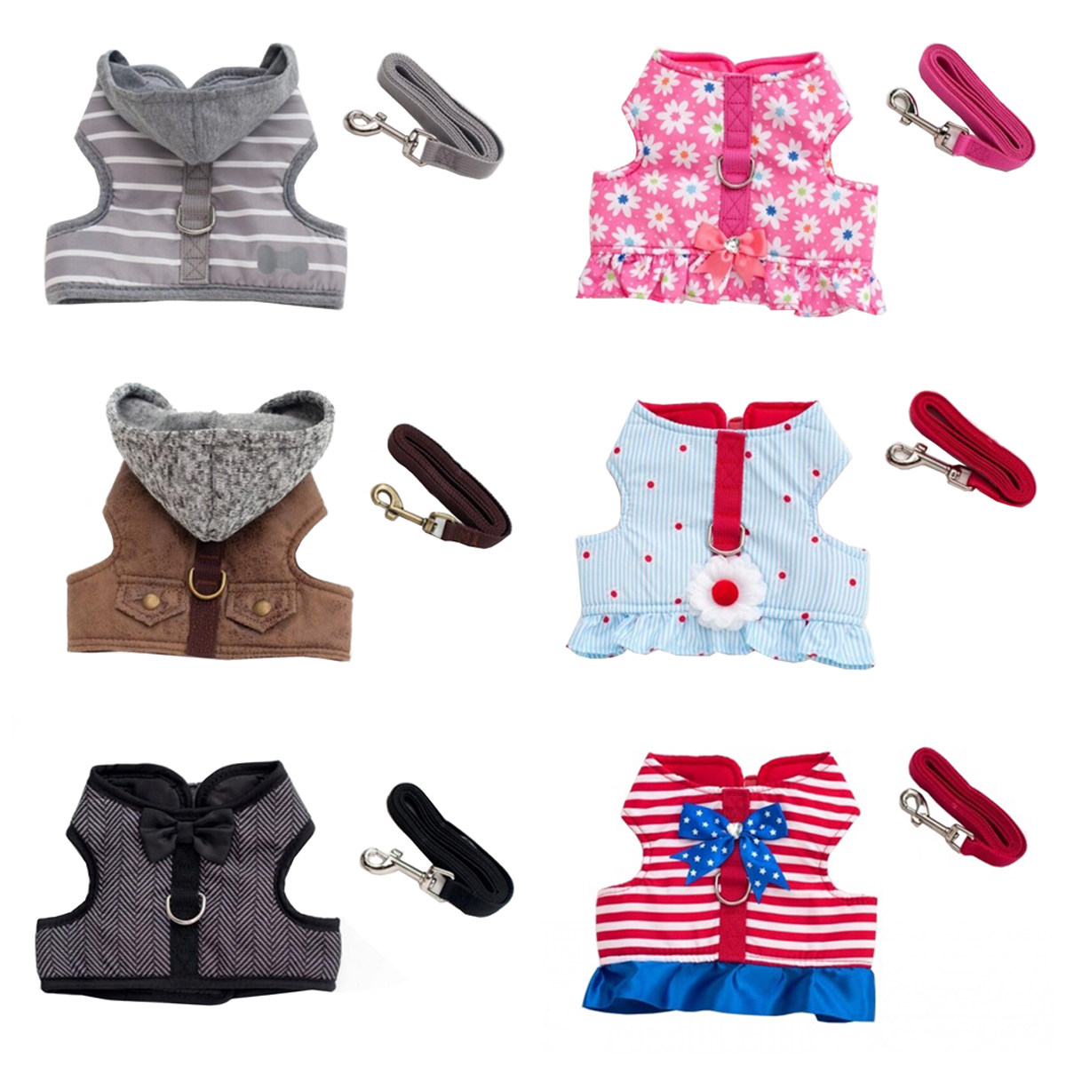 Gold panda pet chest and back set traction rope set breathable vest dog chest hug baby bag cat traction rope