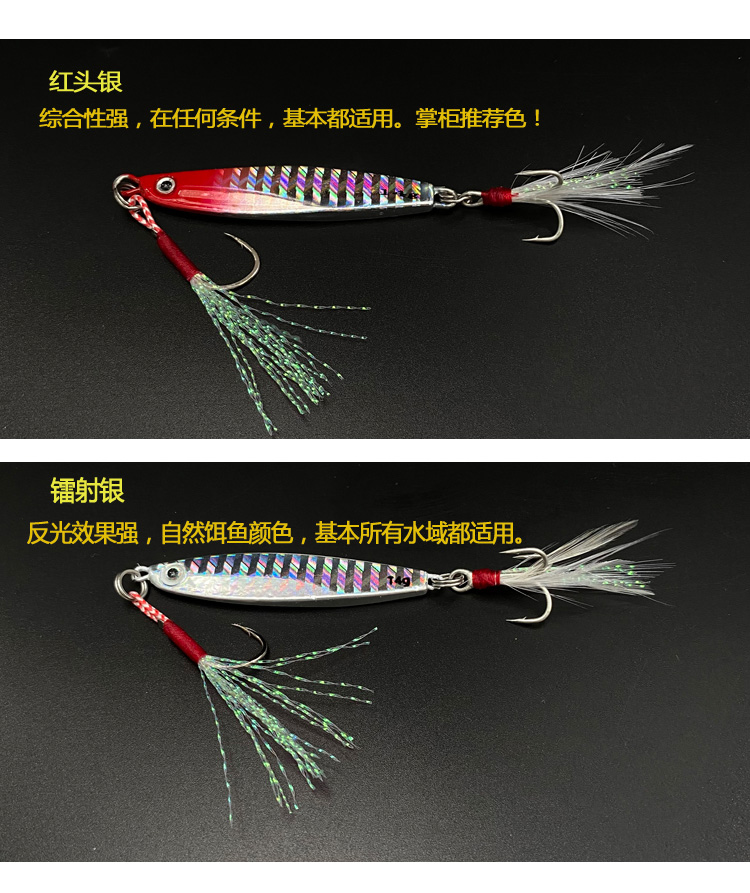 8 Colors Metal Jigging Spoon Lures Wertical Jigs Fresh Water Bass Swimbait Tackle Gear