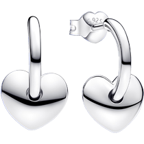 Chinese Valentines Day gift] Pandora Pandora heart-shaped open earrings movable heart-shaped pendant fashion new product