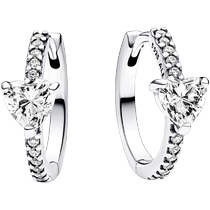 Chinese Valentines Day gift] Pandora Pandora sparkling love earrings niche light luxury exquisite gift for couples