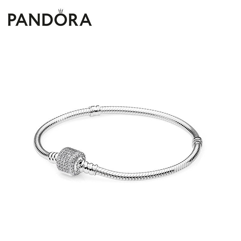 Pandora Pandora Moments classic buckle silver handmade 590723CZ lovers temperament women