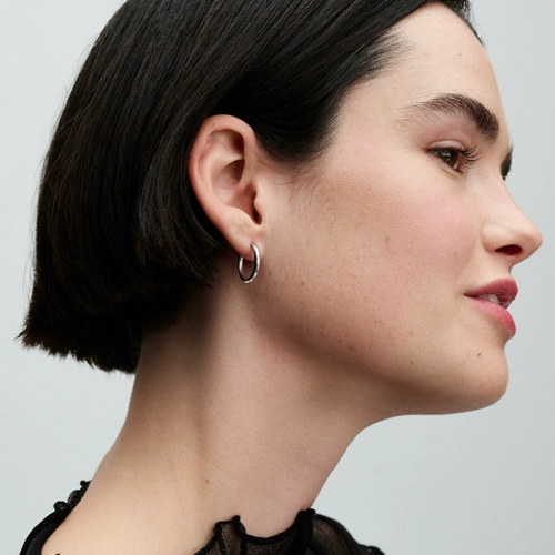 Pandora, ювелирный шарм, универсальные серьги, серебро 925 пробы, простой и элегантный дизайн, подарок на день рождения