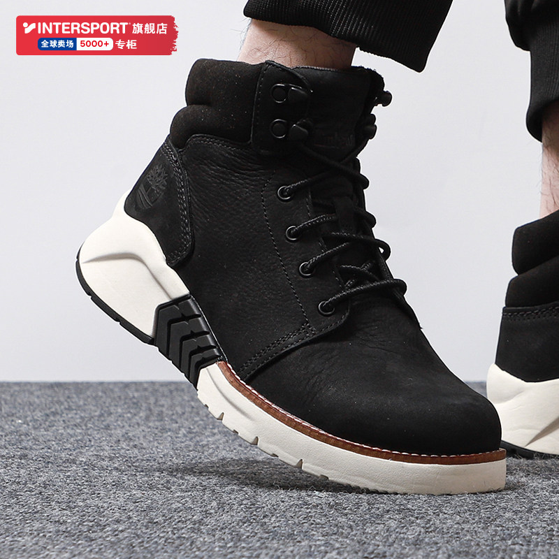 Timberland add Berlan men's shoes spring new outdoor casual black high cylinder boomer boots Martin boots A1ZBN