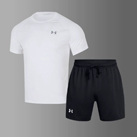 Шорты, спортивный костюм, белый черный комплект