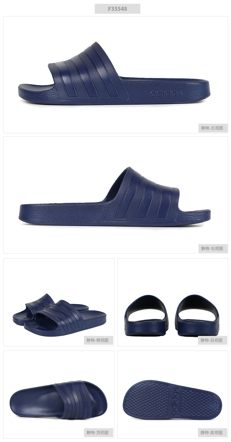 Adidas adidas giày nam nữ 2019 mùa hè mới dép giản dị bơi thể thao F35550 - Dép thể thao dép givenchy