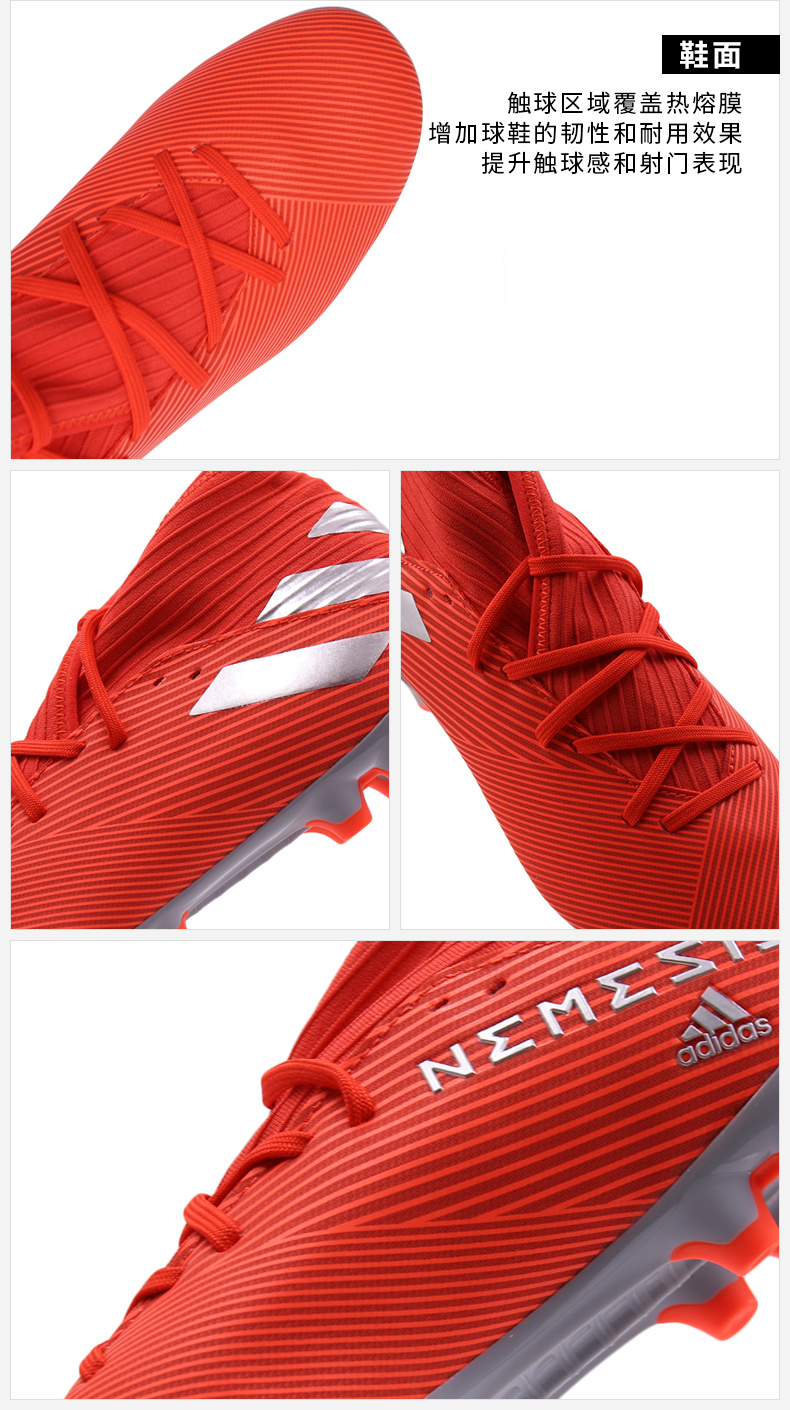 Giày Adidas adidas nam 2019 mùa thu mới AG bị gãy móng giày bóng đá Giày chống trượt F99994 - Giày bóng đá giày thể thao nam