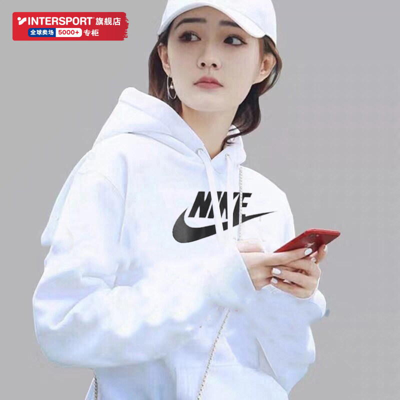 Nike Nike Wears 2022 Summer New Sportwear Costume plus thicker white coat