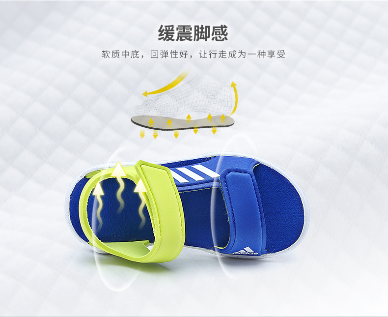 Giày trẻ em Adidas Adidas mùa hè 2019 dép mới cho trẻ em thể thao Giày đi biển Velcro DB1784 - Giày dép trẻ em / Giầy trẻ giày thể thao trẻ em đẹp
