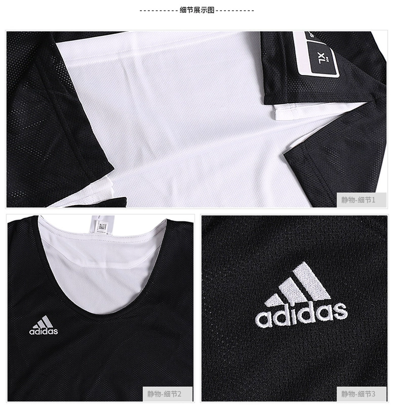 Bộ đồ thể thao Adidas nam 2019 mới tập thể thao bóng rổ không tay ngắn tay ngắn quần dài năm quần - Thể thao sau
