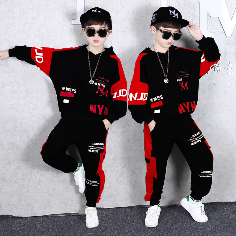 Children's shelf drum show dress hip hop boy street dazzle dress boy walk show clothes childhood clothes