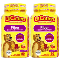 American L’il Critters Bear Fiber Gummies Fiber Diet 90 Capsules Strawberry Flavor 2 Bottles