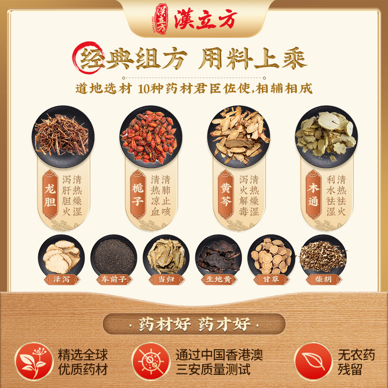 汉立方龙胆泻肝汤：肝火旺盛湿气重的福音，同仁堂经典配方助你舒肝清热