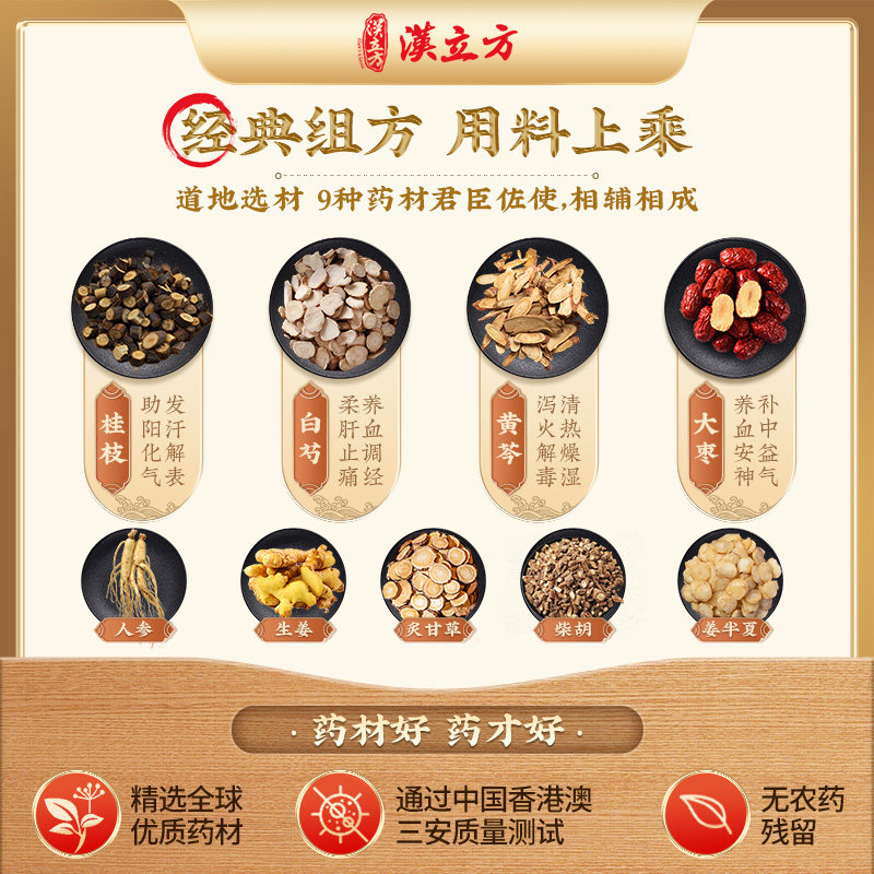 汉立方柴胡桂枝汤港版中成药：鼻鸣干呕感冒发热自汗头痛的全能守护神🌿-国际感冒咳嗽用药-淘宝百科网