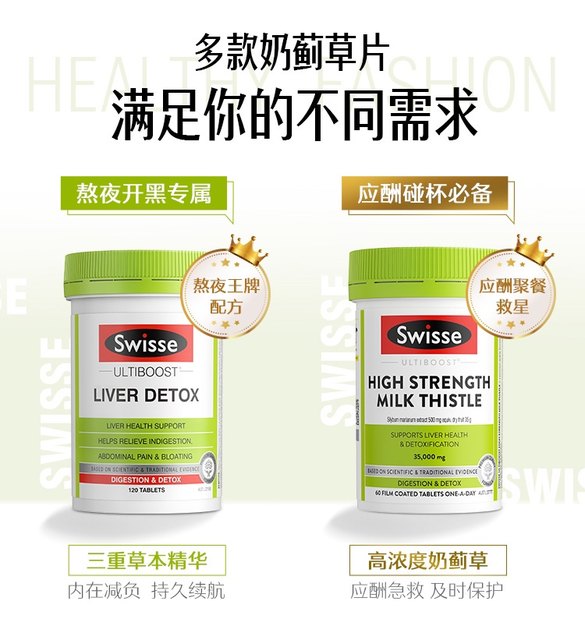 Swisse Liver Tablets Milk Thistle, Turmeric, Artichoke, Hangover and Stay Up Late Australia