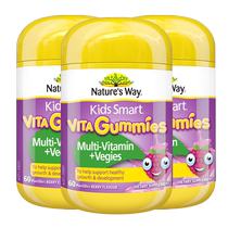 Jasmin childrens multivitamin VC multi-vitamin cd 2-year-old baby and adolescent fruit and vegetable gummies 60 capsules
