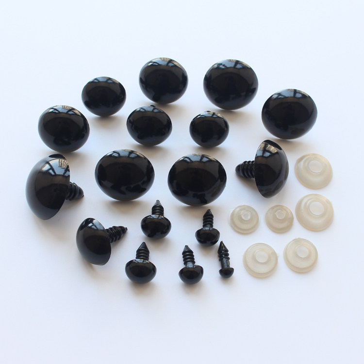 Doll eye threaded foot delivery card cushion wool thread crochet paparazzi black color art eye handmade toy accessories-Taobao