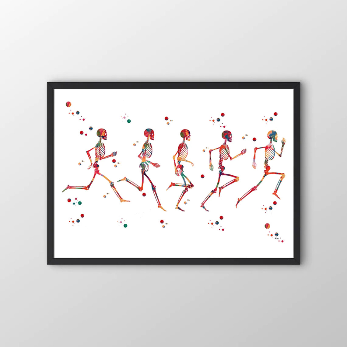 Human Motion Trajectory Rehabilitation Center Clinic Wall Chart Human Crest Vertebral Skeleton Art Decorative Picture - Taobao