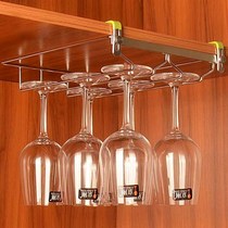 Punch-free Good to install 304 Stainless Steel Red Wine Cups Rack Converse home Nail High Foot Cup Shelf Suspension Pendulum