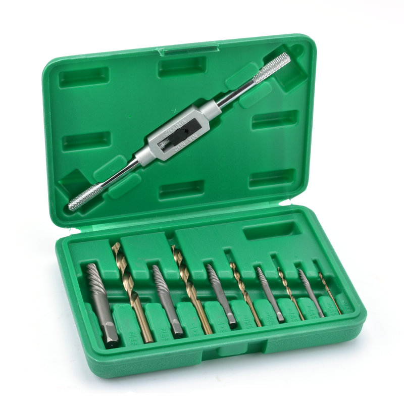 11 pieces of sleeve broken screw extractor severed head screw rod extractor suit Anti-tooth screw tool to take off the screw