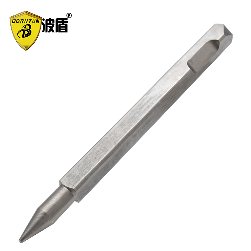 Wave shield square handle pneumatic shovel head Round tip shovel head Flat chisel head Rust removal shovel head 180mm gas shovel head