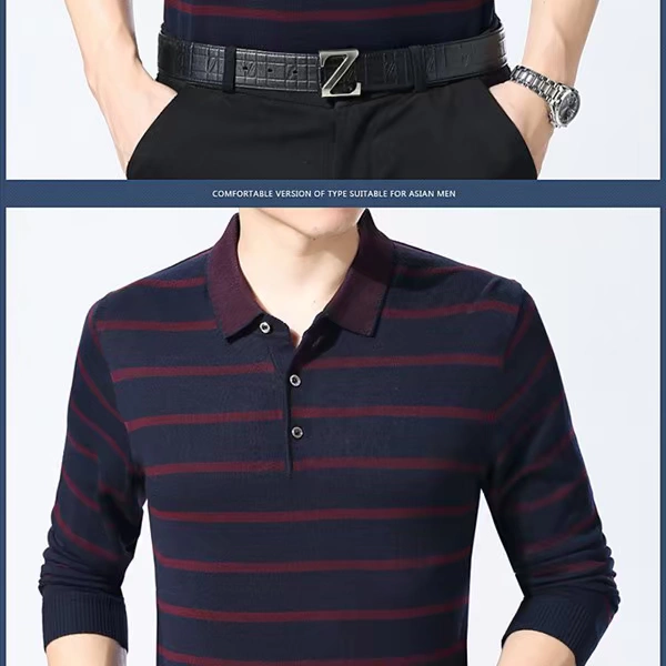 2018 mới mùa xuân và mùa thu trung niên nam áo thun dài tay quần áo mùa thu bên ngoài đất cotton 40-50 tuổi cha tải áo