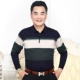 2018 mới mùa xuân và mùa thu trung niên nam áo thun dài tay quần áo mùa thu bên ngoài đất cotton 40-50 tuổi cha tải áo