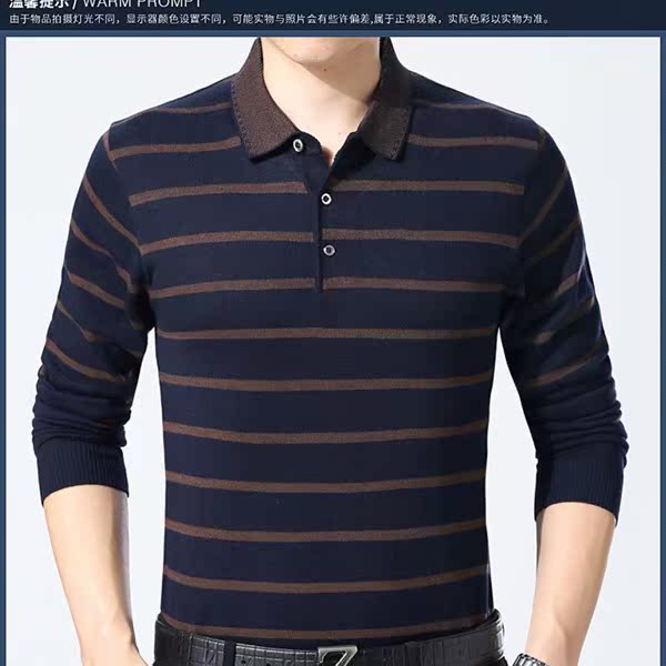 2018 mới mùa xuân và mùa thu trung niên nam áo thun dài tay quần áo mùa thu bên ngoài đất cotton 40-50 tuổi cha tải áo áo thun tay lỡ nam