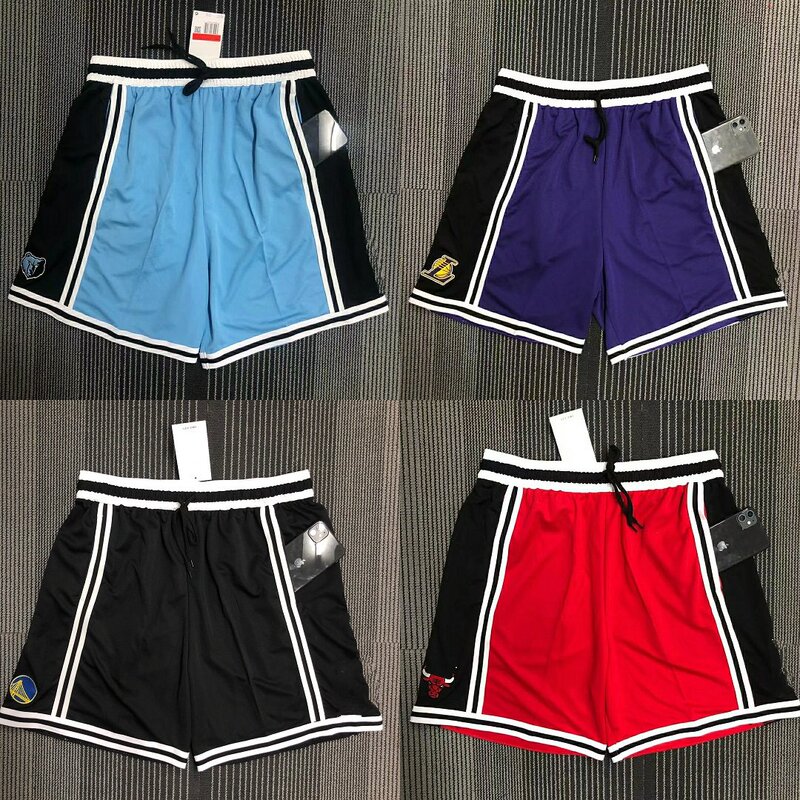 New Lakers James Curry Irving Morant Same Style American Five-Point Sports Training Basketball Shorts for Men