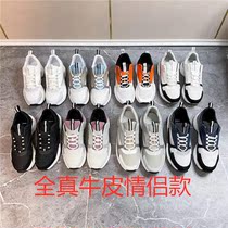22 new autumn and winter genuine leather men low help sneaker boomer calf leather outwear with lace male and female lovers casual board shoes
