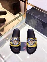 Summer new advanced senses mens slippers outside wearing set foot male shoes Lazy Slippers slippers Slippers of the Leather Tide