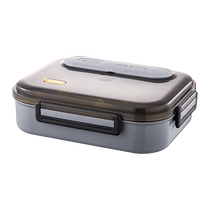 316l stainless steel insulated lunch box for office workers large-capacity lunch box for students compartmented dinner plate microwave heating