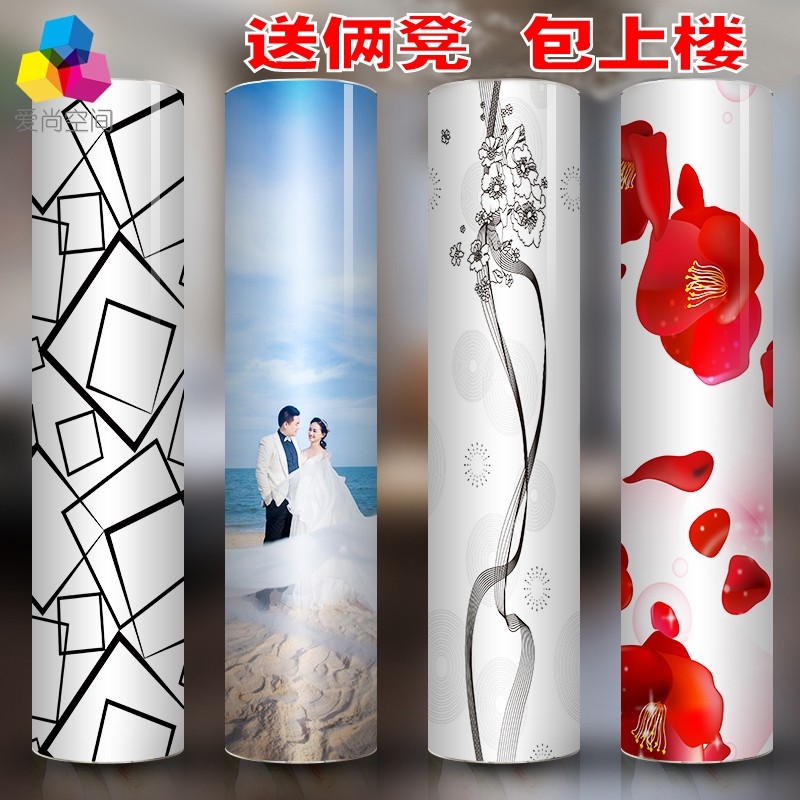 Modern creative simple 360 degree rotating shoe cabinet Foyer cabinet Balcony entrance shoe rack Large round cylindrical special offer