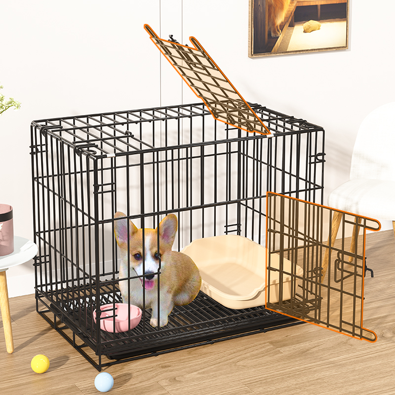 Dog Cage Sub Medium Dog Small Teddy Bib Bear Beaume Home Indoor Cat Cage Kennel With Toilet Pet Cage Villa-Taobao