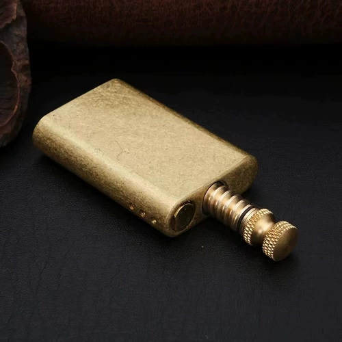 Креативная медная ветрозащитная ретро водонепроницаемая зажигалка на керосине, подарок на день рождения